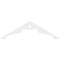 Ekena Millwork Pitch Heath Architectural Grade PVC Gable Pediment, 60"W x 17 1/2"H x 1"P (7/12) GPP060X018X100HEA - alternate 2